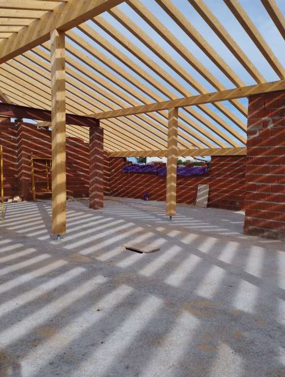 estructura casa en obras